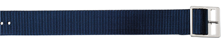 STRAP, NYLON GENTS  WHT/BLUE&nbsp;WB NYL 3609W BLU